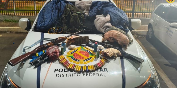 Homem é preso por caça ilegal em área rural de Planaltina