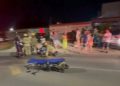 Motociclista fica gravemente ferido em colisão entre duas motos