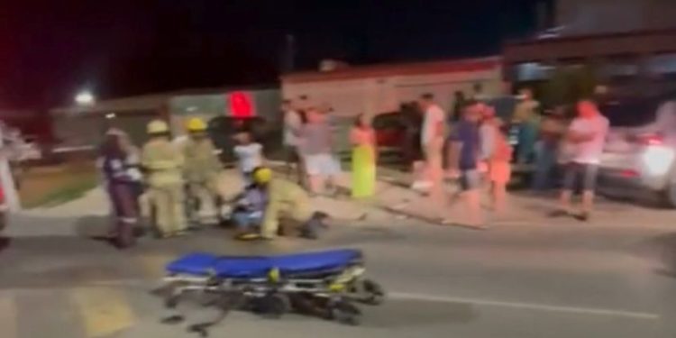 Motociclista fica gravemente ferido em colisão entre duas motos