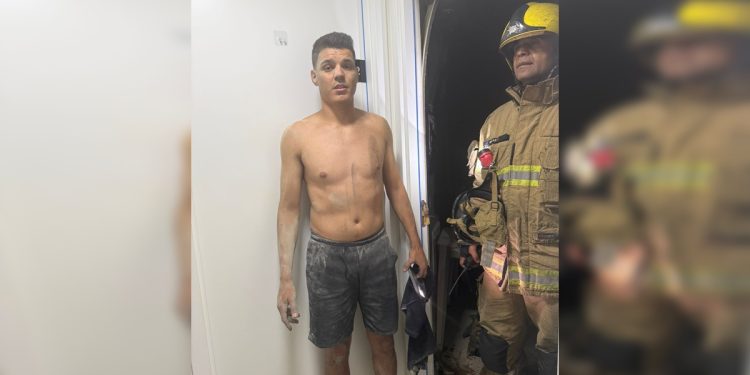 Um mês após intoxicação em incêndio, bombeiro inicia fisioterapia