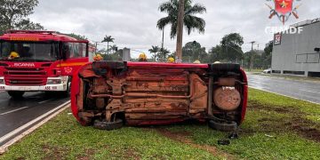 DF tem dois capotamentos em áreas nobres nas primeiras horas da manhã