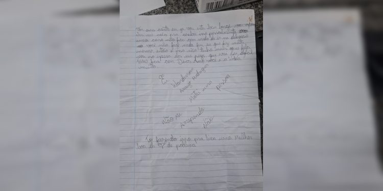 Homem escreve carta em que confessa ter executado senhor de 71 anos