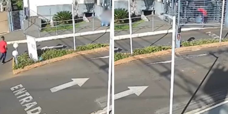 Mulher é espancada por ex quando fugia para dentro de condomínio