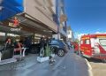 Carro desgovernado invade cafeteria na Asa Norte e mulher fica ferida