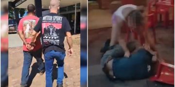 Reviravolta marca caso de mulher que agrediu homem dentro de bar no DF. Veja vídeo