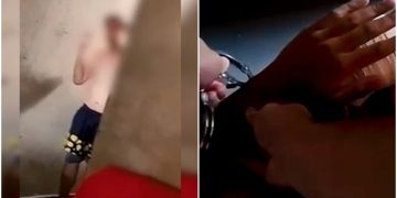 Prisão de assassino que emboscou jovem e o enterrou em cova é filmada. Veja vídeo