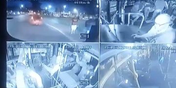 Imagens mostram momento em que ônibus é atacado em parada no DF. Veja vídeo