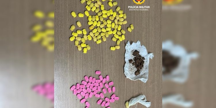 Traficante é preso com 147 comprimidos de ecstasy e cocaína preta