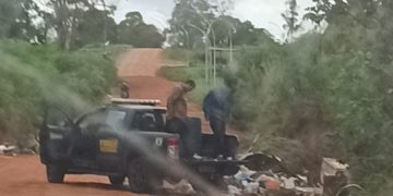 Viatura da Força Nacional flagrada despejando lixo estava em oficina