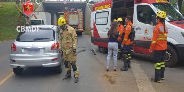 Homem fica ferido após ser atropelado em tesourinha, na Asa Sul