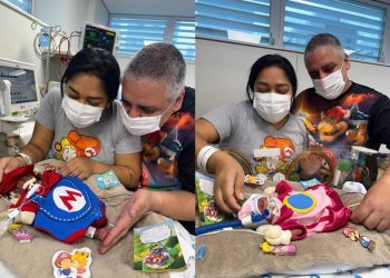 Mãe com doença autoimune dá à luz bebê com peso de uma lata de refri