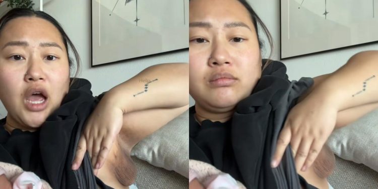 Após dar à luz, mulher desenvolve terceiro seio em lugar inesperado. Veja vídeo