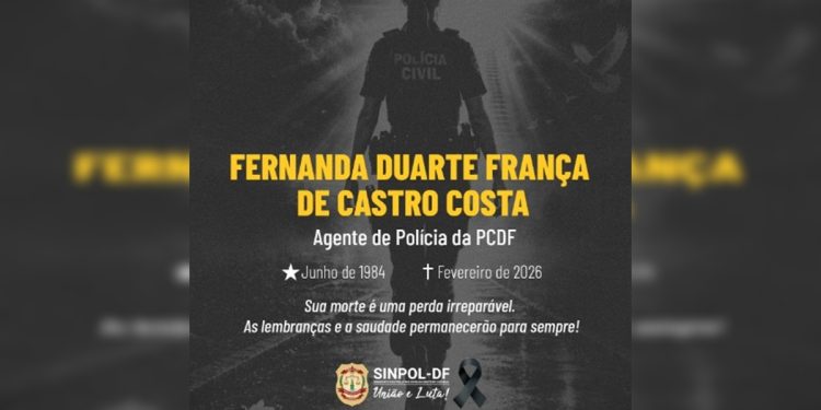 Sinpol lamenta morte de agente da PCDF encontrada em ponto de ônibus: “Perda tão dolorosa”