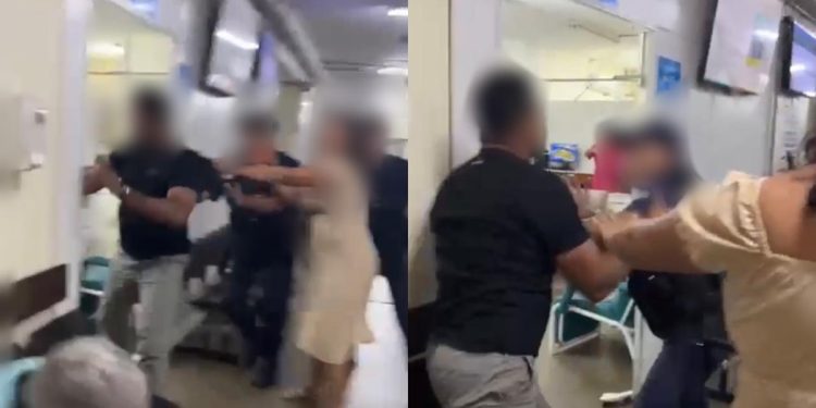 Sem atendimento, paciente se revolta e abre rombo em parede de hospital com socos. Veja vídeo