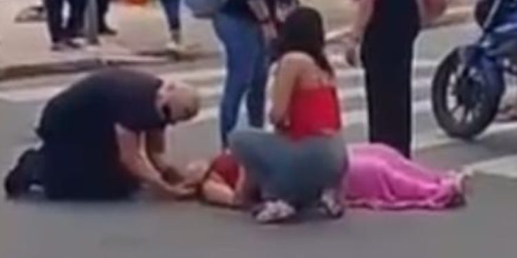 Mulher grávida é atropelada em faixa de pedestres no DF. Veja vídeo