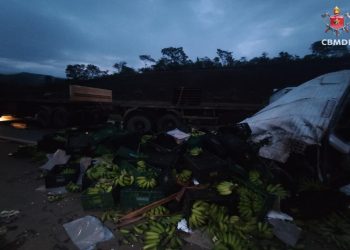De banana a tijolos: pista da BR-060 é liberada após 7 horas bloqueada. Vídeo