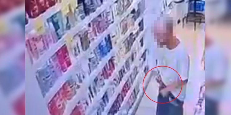 “Mão-leve” entra em farmácia na Asa Norte e esconde produtos na cueca. Veja vídeo