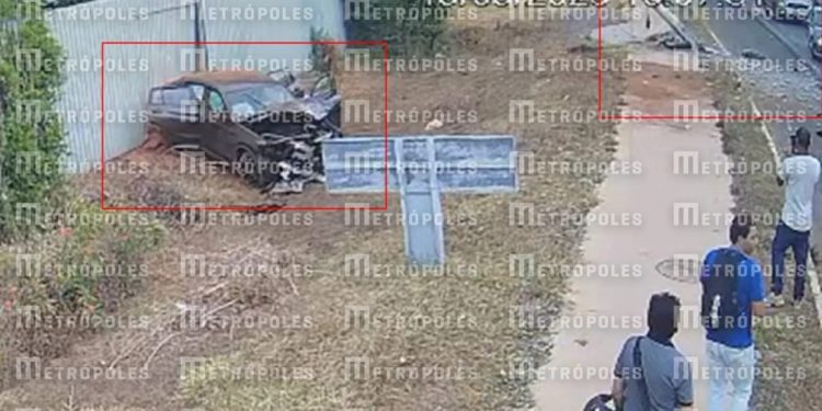 Racha entre BMWs no Lago Sul deixou adolescente com fratura exposta