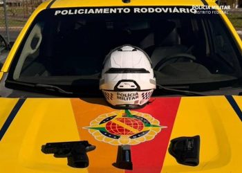 Motorista é preso após ameaçar condutor de coletivo com arma de airsoft