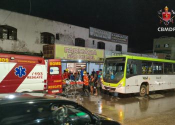 Criança de 10 anos fica ferida após ser atropelada por ônibus no DF