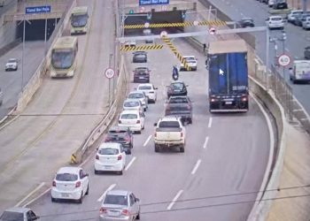 Após 4 acidentes seguidos, Túnel Rei Pelé terá reforço na sinalização