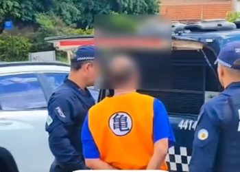 Veja vídeo de “Goku” bêbado sendo preso após bater em carros no DF