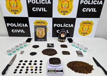Polícia fecha laboratório de haxixe “Ice” e prende traficante no DF. Veja vídeo