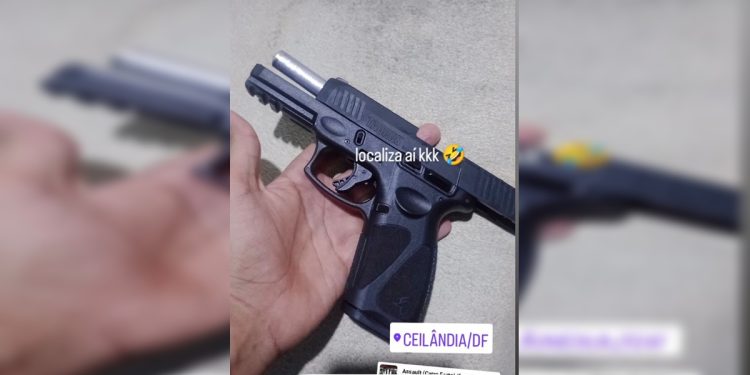 “Localiza aí”: homem posta arma nas redes, desafia PMDF e acaba preso