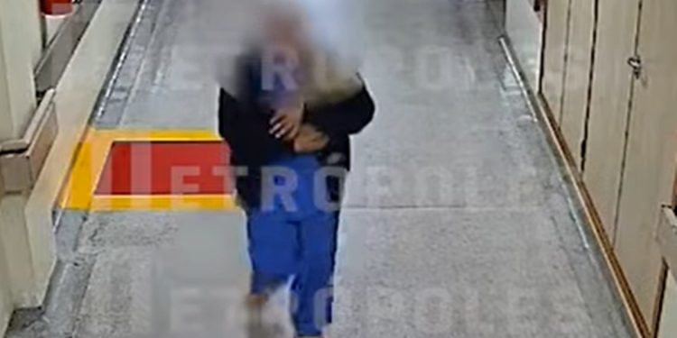 Câmeras flagraram técnica tentando sequestrar bebê em hospital do DF. Veja vídeo