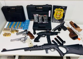 Motorista de van que atirou em vizinho foi preso com seis armas