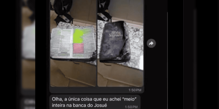 Bíblia resiste a incêndio que destruiu lojas na Feira dos Importados. Vídeo