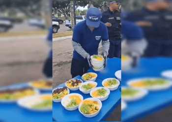 DF Legal desmonta ponto de churrasco clandestino e recolhe marmitas