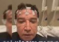 Com eletrodos na cabeça, Magno Malta nega agressão a técnica: “Mentira”. Veja vídeo