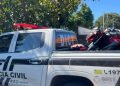 Motociclista empina moto e atropela mulher grávida e duas crianças