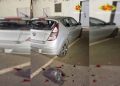 Mulher quebra carro do ex com martelo em estacionamento de hospital em Taguatinga