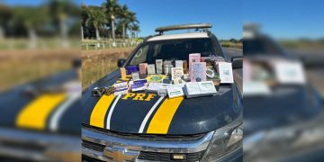 Iphone, Mounjaro e perfumes: PRF apreende itens irregulares na BR-020