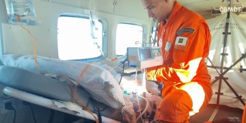 CBMDF auxilia no transporte aéreo de criança com encefalite viral. Veja vídeo