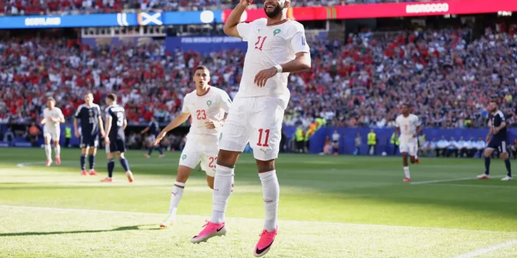 Com gol relâmpago, Marrocos vence Escócia e assume a ponta do grupo do Brasil na Copa