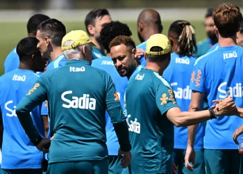 Veja galeria de fotos do treino da Seleção Brasileiro neste domingo