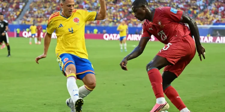 Veja fotos do duelo entre Portugal e Colômbia pela Copa do Mundo