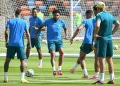 Veja fotos do último treino da Seleção antes de duelo contra o Japão