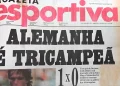 Gazeta na Copa: 1990, Brasil cai para a Argentina e Alemanha leva o tri