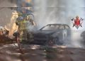 Incêndio destrói carros estacionados perto da Feira dos Importados. Veja vídeo