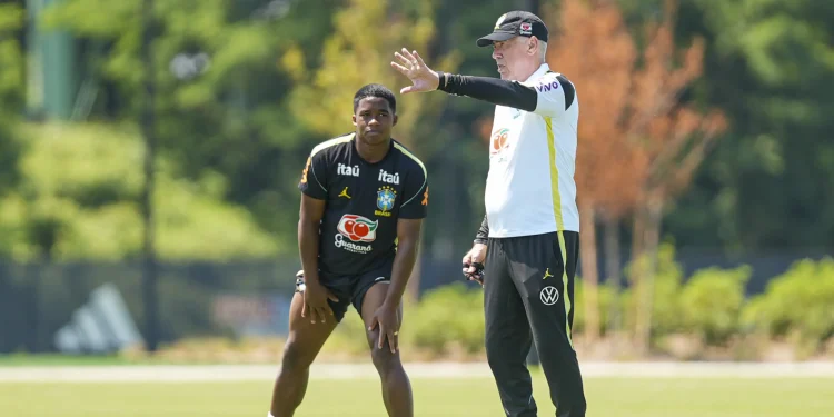 Ancelotti não cede à pressão e pede calma com Endrick, mas diz: “Talento extraordinário”
