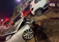 Motorista bate em 5 carros em festa junina no DF, fere homem e foge