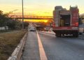 Mulher é atropelada, e acidente provoca congestionamento na EPTG