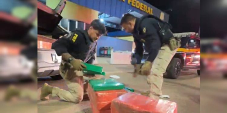 PRF apreende 100 Kg de maconha que seria distribuída no DF. Veja vídeo