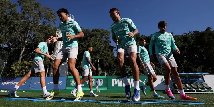 Veja fotos do treino da manhã do Palmeiras desta quarta-feira