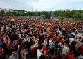 Multidão comemora em Madri classificação da Espanha para final da Copa do Mundo