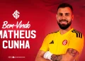 Internacional anuncia contratação por empréstimo do goleiro Matheus Cunha